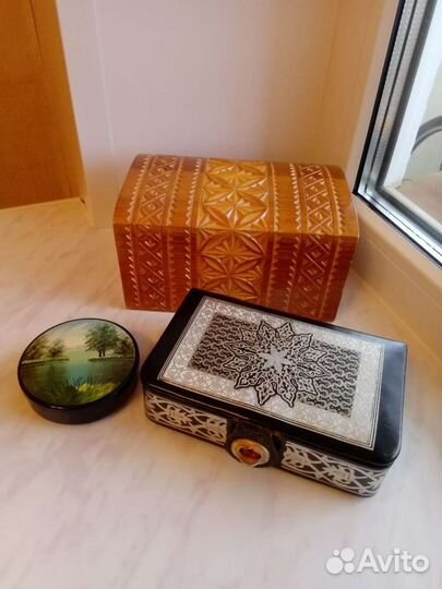 Шкатулки СССР отличной сохранности