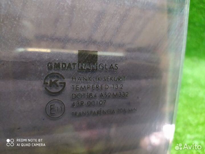 Стекло двери заднее левое Daewoo Matiz 1998-2015