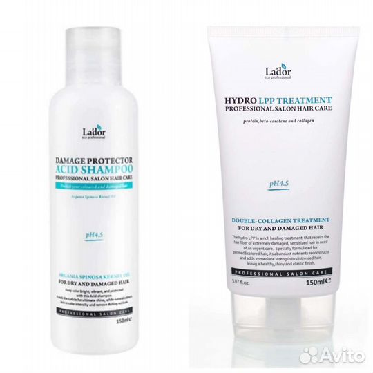 Шампунь + маска для волос Lador, Корея