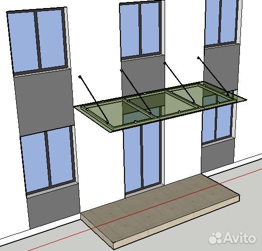 Козырек над дверью