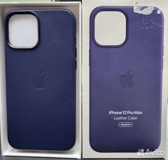 Кожаный чехол на iPhone 12 pro max оригинал