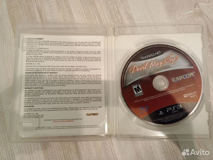 Devil May Cry HD Collection PS3 диск