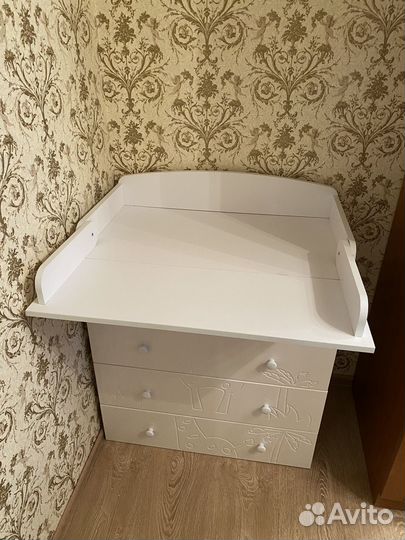 Пеленальный комод+кровать+матрас