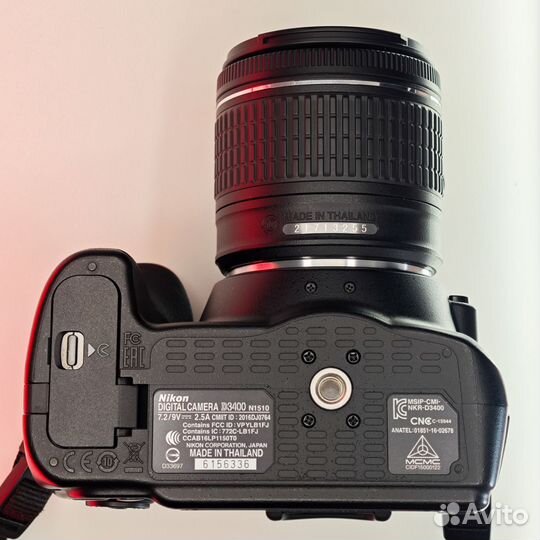 Фотоаппарат Nikon d3400 kit 5к пробег
