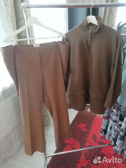 Брюки, пиджак, свитер 56- 58 размер.Пакет