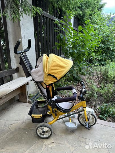 Велосипед коляска с ручкой