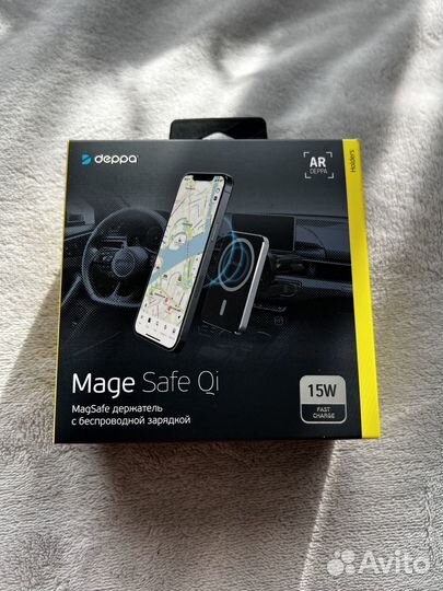 Автомобильное зарядное Deppa Mage Safe Qi