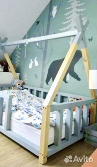 Детская кровать вигвам низкая от производителя 0+