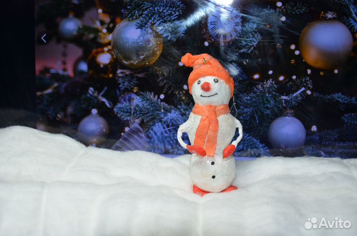 Ватные елочные игрушки