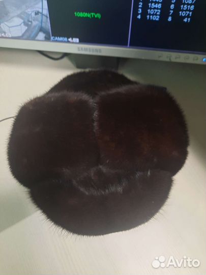 Норковая шапка мужская новая