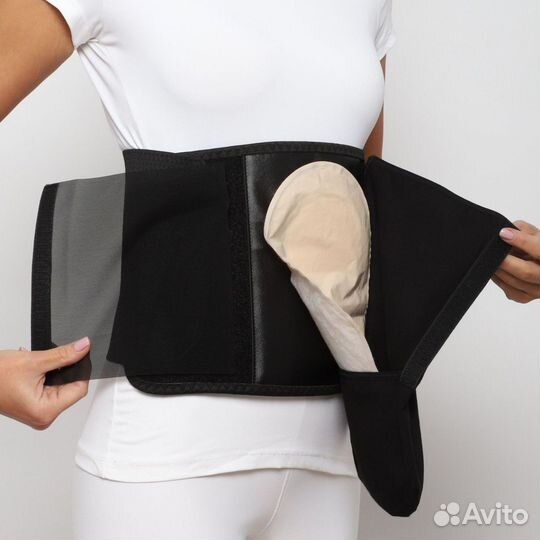 Бандаж послеоперационный с отверстием под стому