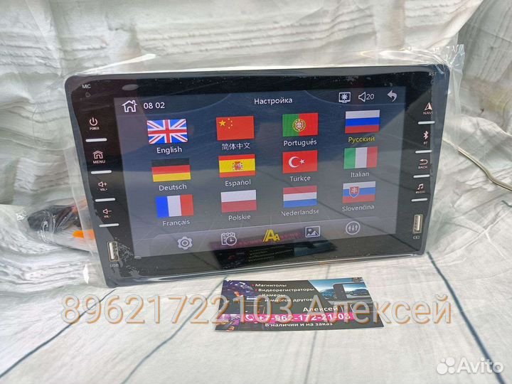Магнитола новая 1 din 9 экран