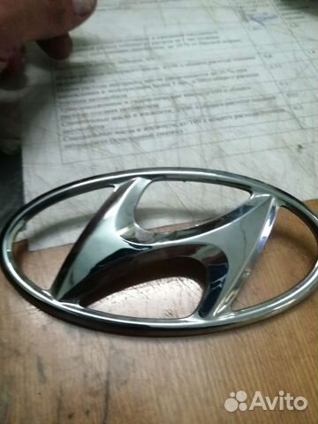 Значек на хендай багажник