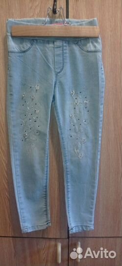 Джинсы для девочки 110-116