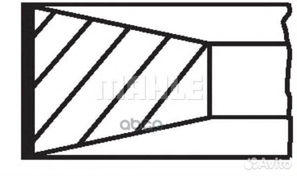 Колец поршневых комплект 08318N0 Mahle/Knecht