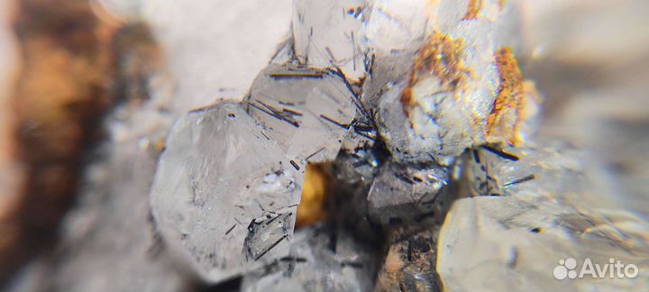 Друза кварца с турмалином, Бразилия / Минералы