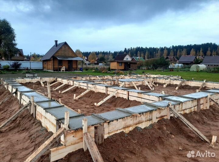 Строительство Домов/Фундаменты/Кровля/Замена Пола