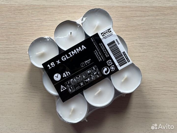 Свечи IKEA Glimma