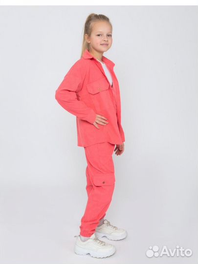 Вельветовый костюм новый детский 128-134