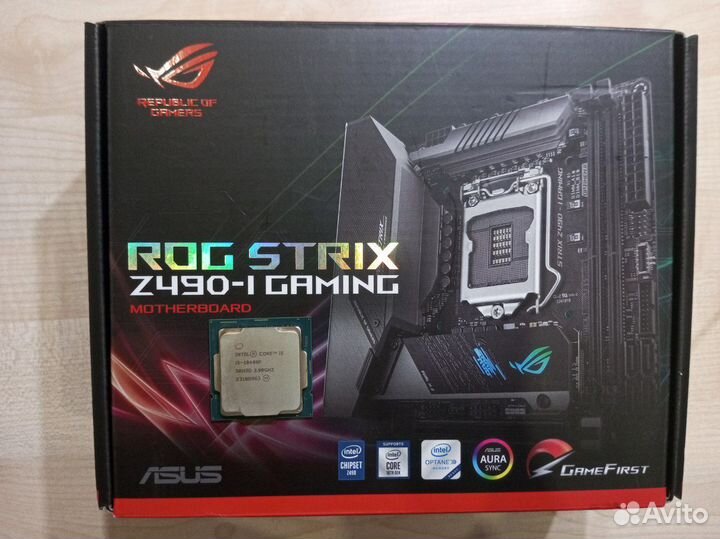 Комплект i5 10400f + asus z490