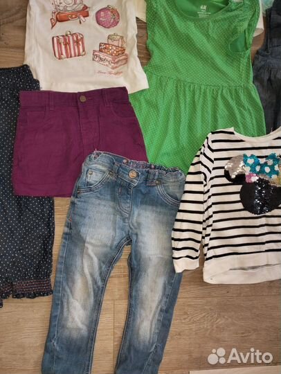Пакетом на девочку р 98-104 3-4 года 18 вещей