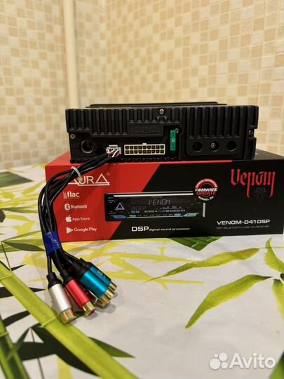 Магнитола Aura venom d41dsp 4*141w