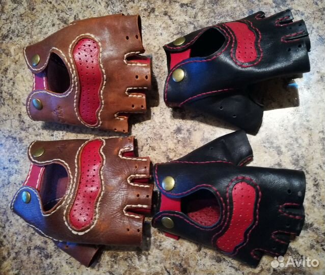 Мото перчатки беспалые