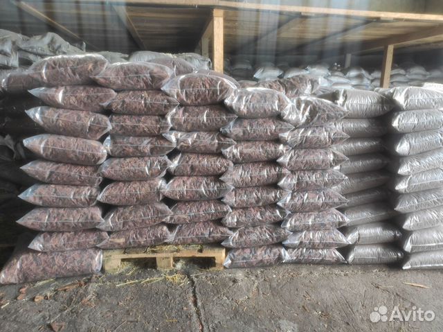 Кора сосны в мешках