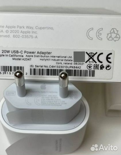 Блок зарядки для iPhone, оригинал