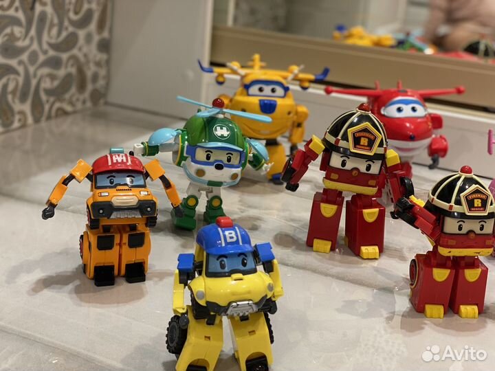 Трансформеры поли робокар/супер крылья/супер wings