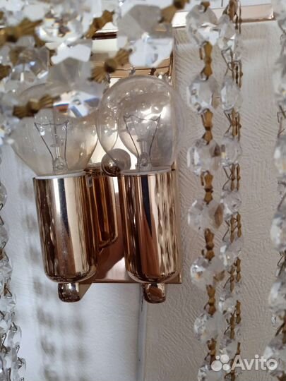 Настенный светильник бра хрусталь
