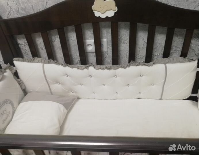 Кровать детское из дерева полный комплект