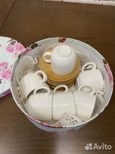 Чашка с блюдцем для кофе