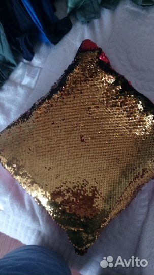 Наволочка с пайетками 45*45