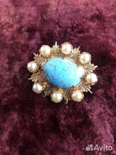 Брошь винтаж чехия