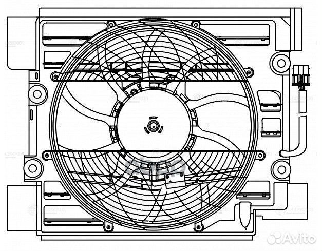 Э/вентилятор кондиц. для а/м BMW 5 (E39) (98)