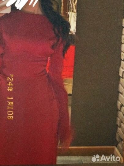 Розовое платье на завязках