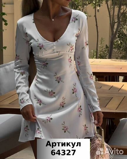 Платье мини женское