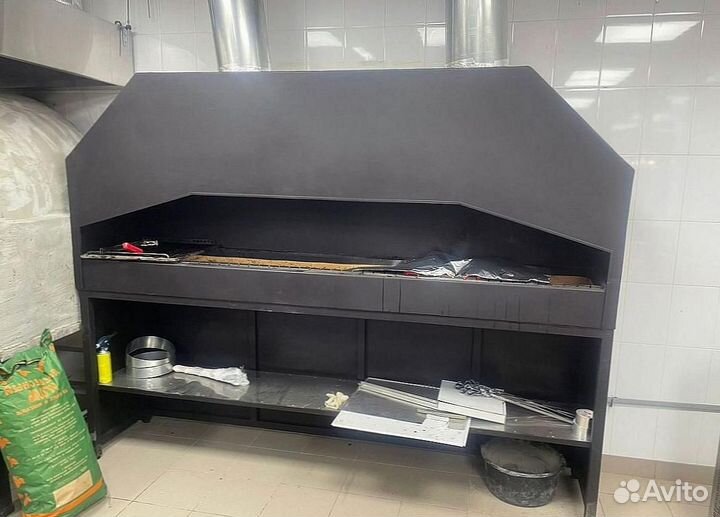 Мангал с гидрофильтром для кафе