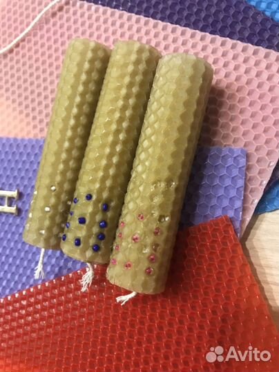 Свечи ручной работы из вощины