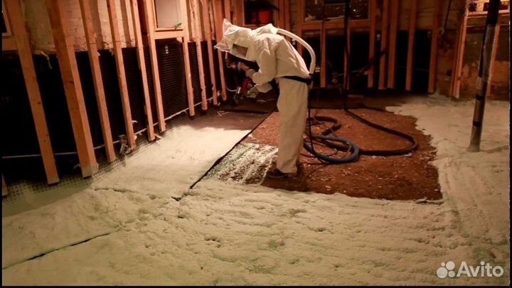 Утепление, теплоизоляция пенополиуретаном мансарды