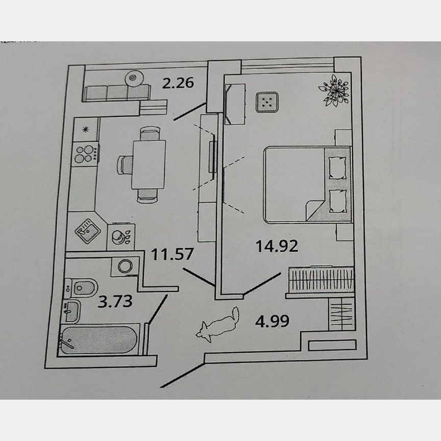 1-к. квартира, 36,3 м², 2/19 эт.