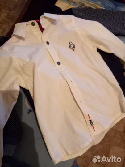 Тёплый джемпер и рубашка