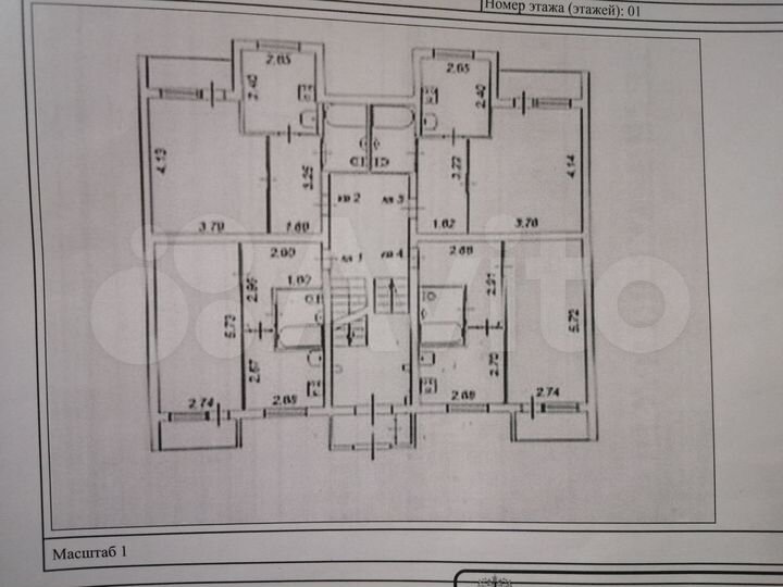 1-к. квартира, 30,7 м², 1/2 эт.