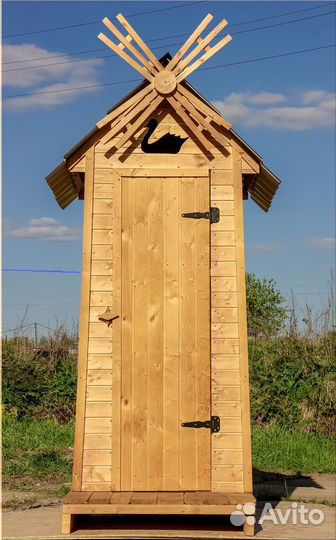 Уличный туалет деревянный JKT228
