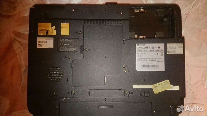 Ноутбук toshiba satellite а100-786