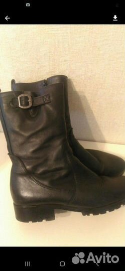 Сапоги кожа