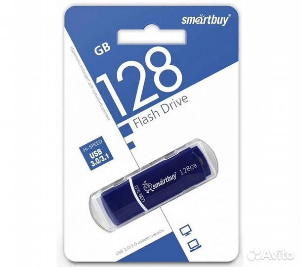 Флеш-накопитель Smartbuy Crown USB 3.0 128GB, сини