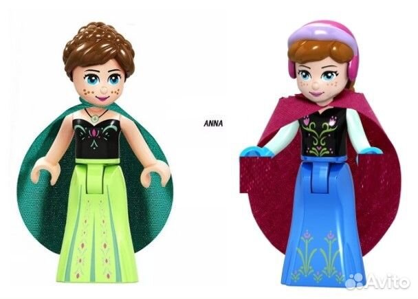 Минифигурки Лего аналог Frozen Эльза, Рапунцель