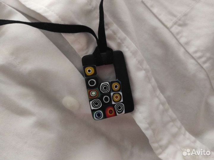 Кулон подвеска муранское стекло 4*2,8 см Италия